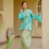 Fancy Firozi Cambric Cotton Printed Salwar Suit