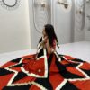 Stylish Black Cotton Gota Patti Work Lehenga Choli