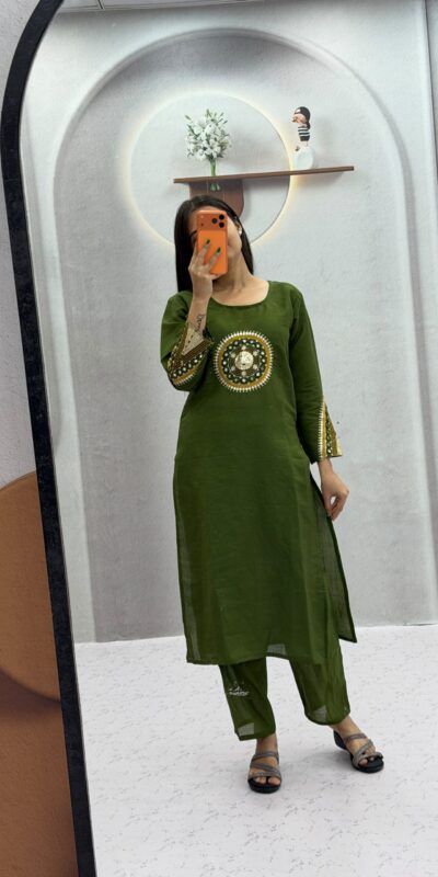 PC 598 Green Roman Silk Salwar Suit with Sequins Work & Embroidery Work. Available at ₹2099 only. Delivery 4-6 Working Days. Shop now. | Jump Suits, Salwar suit, Casual Suits, Creative suits, Designer Suits, Palazzo Suits, Party Wear Suits, Patiala Suits, Straight Suits