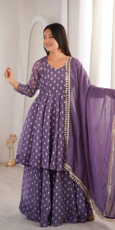 ZF 5022 Lavender Crunchy Silk Salwar Suit Perfect for Wedding, Party, Sangeet, Anniversary, Housewarming Introductory Price ₹2399. Delivery 4-6 | Jump Suits, Salwar suit, Casual Suits, Creative suits, Designer Suits, Palazzo Suits, Party Wear Suits, Patiala Suits, Straight Suits