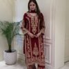 SRK 5365 Maroon Faux Georgette Salwar Suit erfect for Wedding, Party, Mehendi, Pongal, Reception – . Available at ₹2449 only. Delivery 4-6 Working Days | Jump Suits, Salwar suit, Casual Suits, Creative suits, Designer Suits, Palazzo Suits, Party Wear Suits, Patiala Suits, Straight Suits