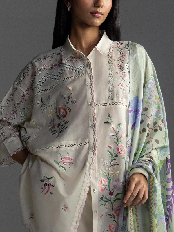 FC 1228 Cream Cambric Cotton Salwar Suit with Digital Print & Embroidery Work. Festive Deal ₹2499. Delivery 4-6 Working Days. Shop now. | Jump Suits, Salwar suit, Casual Suits, Creative suits, Designer Suits, Palazzo Suits, Party Wear Suits, Patiala Suits, Straight Suits