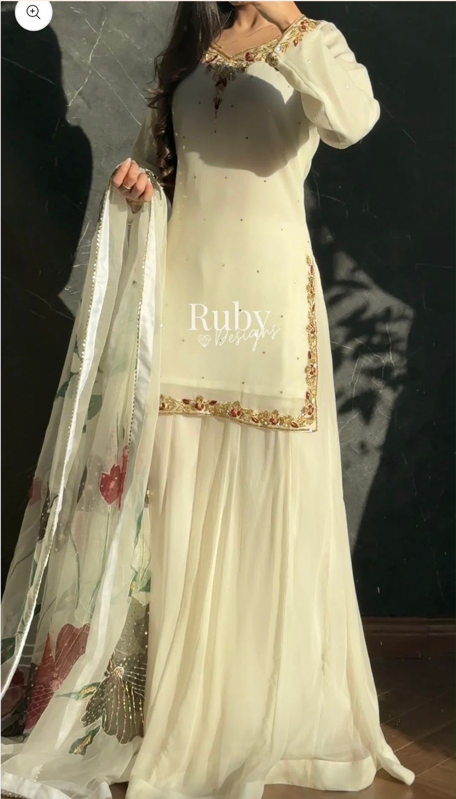 WW 1263 Off White Faux Georgette Salwar Suit with Mirror Work & Embroidery Work. Get it for ₹2149. Delivery 4-6 Working Days. Shop now. | Jump Suits, Salwar suit, Casual Suits, Creative suits, Designer Suits, Palazzo Suits, Party Wear Suits, Patiala Suits, Straight Suits