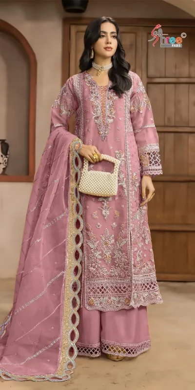 FC 1232 Pink| Chiffon Salwar Suit with Embroidery Work & Sequins Work. Introductory Price ₹2649. Delivery 4-6 Working Days. Shop now. | Jump Suits, Salwar suit, Casual Suits, Creative suits, Designer Suits, Palazzo Suits, Party Wear Suits, Patiala Suits, Straight Suits