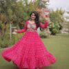 KA 1268 Pink in Colour Faux Georgette Bandhani Print Work Gown. Available at ₹2119 only. Delivery 4-6 Working Days. Shop now. | Gowns, Bollywood Gowns, Creative Gowns, Designer Gowns, Embroidered Gowns, Party Wear Gowns