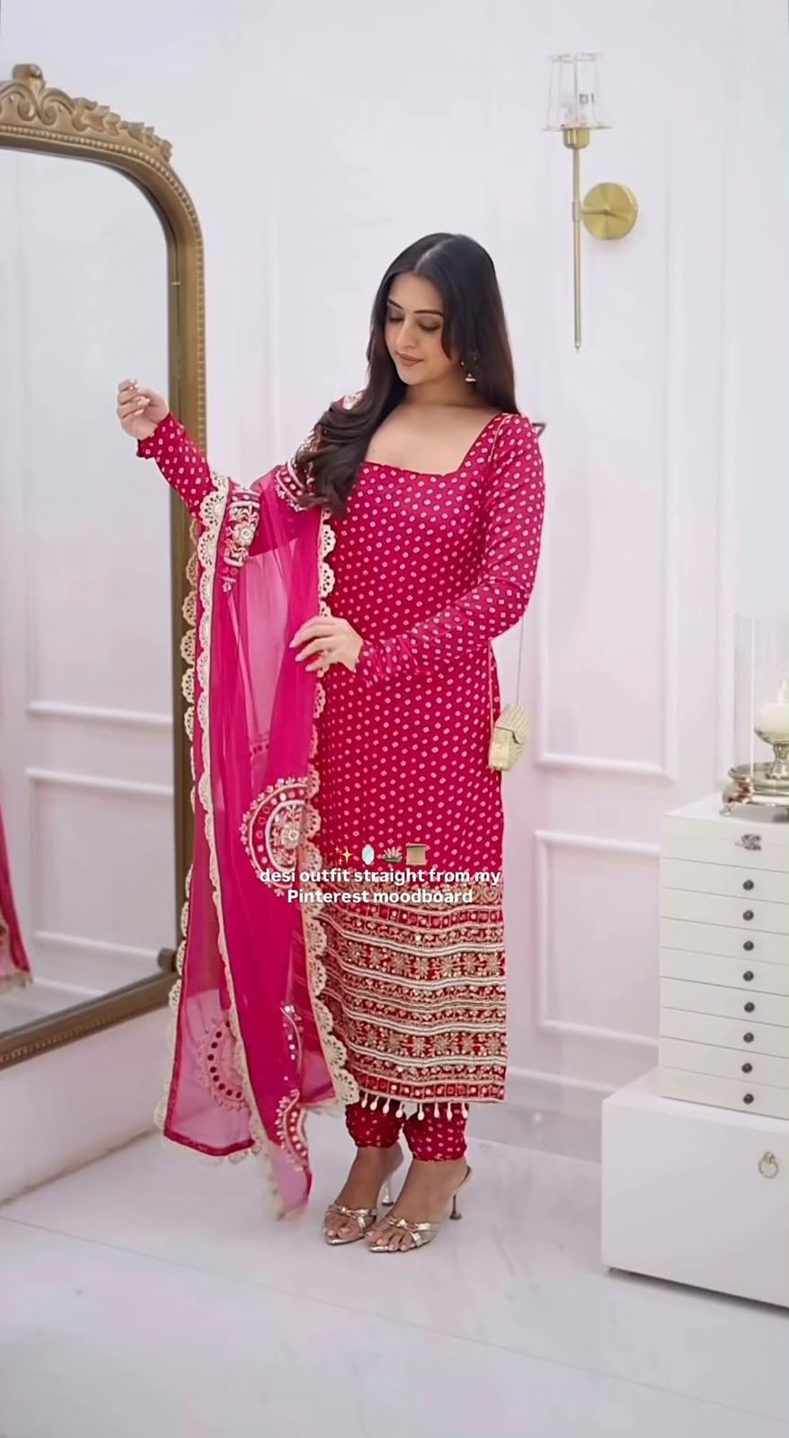 NSR 912 Pink Faux Georgette Salwar Suit with Mirror Work & Embroidery Work. Get it for ₹2349. Delivery 4-6 Working Days. Shop now. | Jump Suits, Salwar suit, Casual Suits, Creative suits, Designer Suits, Palazzo Suits, Party Wear Suits, Patiala Suits, Straight Suits