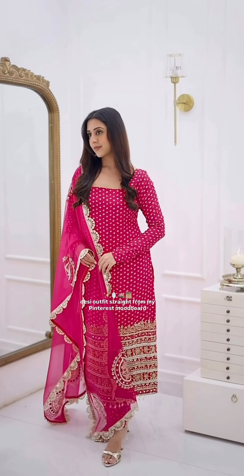 NSR 912 Pink Faux Georgette Salwar Suit with Mirror Work & Embroidery Work. Get it for ₹2349. Delivery 4-6 Working Days. Shop now. | Jump Suits, Salwar suit, Casual Suits, Creative suits, Designer Suits, Palazzo Suits, Party Wear Suits, Patiala Suits, Straight Suits