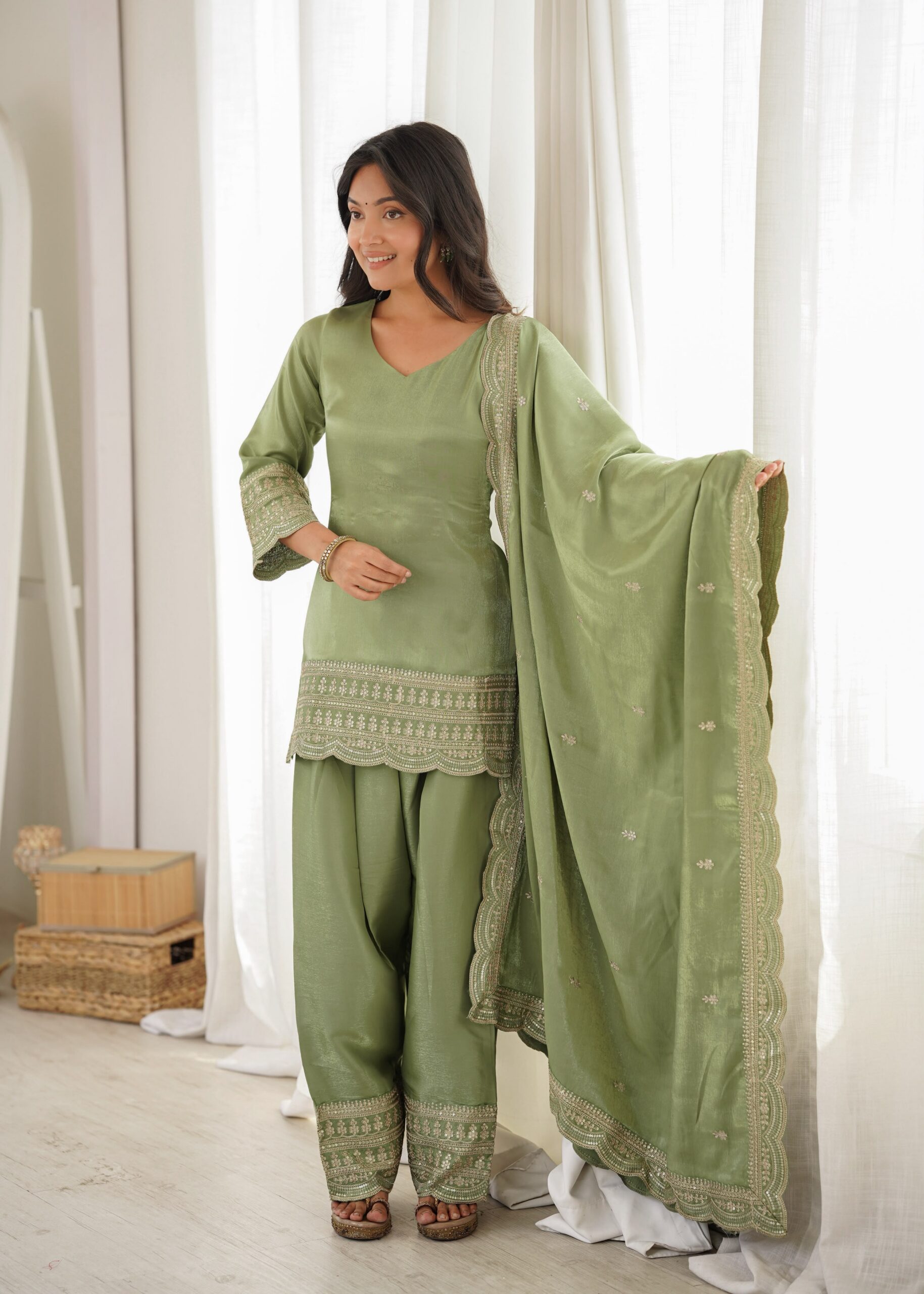 KB 304 Pista in Glass Roman Silk. Sequins Work & Embroidery Work Salwar Suit Festive Deal ₹1999. Delivery 4-6 Working Days. Shop now. | Jump Suits, Salwar suit, Casual Suits, Creative suits, Designer Suits, Palazzo Suits, Party Wear Suits, Patiala Suits, Straight Suits