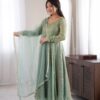 SRK 5355 Rama Doremon Crush Gown with Lace Work & Mirror Work. Exclusive Offer ₹2099. Delivery 4-6 Working Days. Shop now. | Gowns, Bollywood Gowns, Creative Gowns, Designer Gowns, Embroidered Gowns, Party Wear Gowns