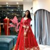 SSR 548 Red Fendy Silk Gown with Sequins Work & Thread Embroidery. Now at just ₹2399. Delivery 4-6 Working Days. Shop now. | Gowns, Bollywood Gowns, Creative Gowns, Designer Gowns, Embroidered Gowns, Party Wear Gowns