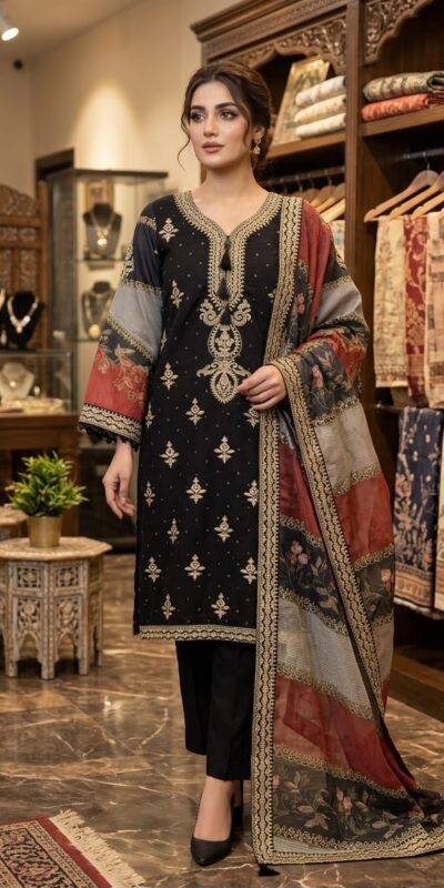 LG 2134 Black Mul Chanderi Salwar Suit with Embroidery Work & Sequins Work. Festive Deal ₹2399. Delivery 4-6 Working Days. Shop nowp | Jump Suits, Salwar suit, Casual Suits, Creative suits, Designer Suits, Palazzo Suits, Party Wear Suits, Patiala Suits, Straight Suits