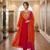 LG 2137 Red Mul Chanderi Salwar Suit with Embroidery Work & Sequins Work. Festive Deal ₹2199. Delivery 4-6 Working Days. Shop nowp | Jump Suits, Salwar suit, Casual Suits, Creative suits, Designer Suits, Palazzo Suits, Party Wear Suits, Patiala Suits, Straight Suits