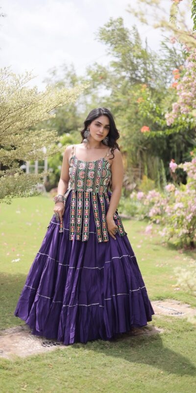 KA 5075 Purple Kora Cotton Lehenga Choli erfect for Wedding, Party, Haldi, Traditional Day, Makar Sankranti – . Special Price ₹2899. Delivery 4-6 Working | Lehenga, Bollywood Lehenga, Creative Lehenga, Designer Lehenga, Embroidered Lehenga, Party Wear Lehenga