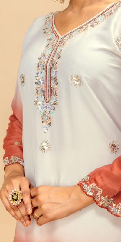 ST 1198 Rust in Star Georgette Embroidery Work Salwar Suit . Introductory Price ₹2399. Delivery 4-6 Working Days. Shop now. | Jump Suits, Salwar suit, Casual Suits, Creative suits, Designer Suits, Palazzo Suits, Party Wear Suits, Patiala Suits, Straight Suits