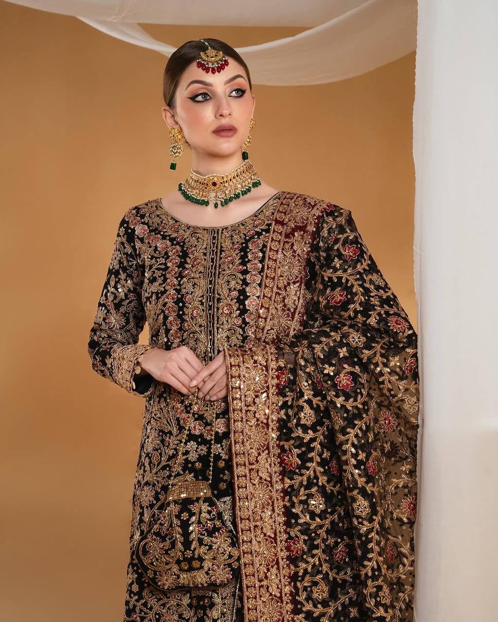 KF 1666 Black Faux Georgette Salwar Suit with Mirror Work & Embroidery Work. Get it for ₹2999. Delivery 4-6 Working Days. Shop now. | Jump Suits, Salwar suit, Casual Suits, Creative suits, Designer Suits, Palazzo Suits, Party Wear Suits, Patiala Suits, Straight Suits