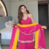 KD 1639 Pink | Faux Georgette Salwar Suit with Mirror Work & Embroidery Work. Get it for ₹2399. Delivery 4-6 Working Days. Shop now. | Jump Suits, Salwar suit, Casual Suits, Creative suits, Designer Suits, Palazzo Suits, Party Wear Suits, Patiala Suits, Straight Suits