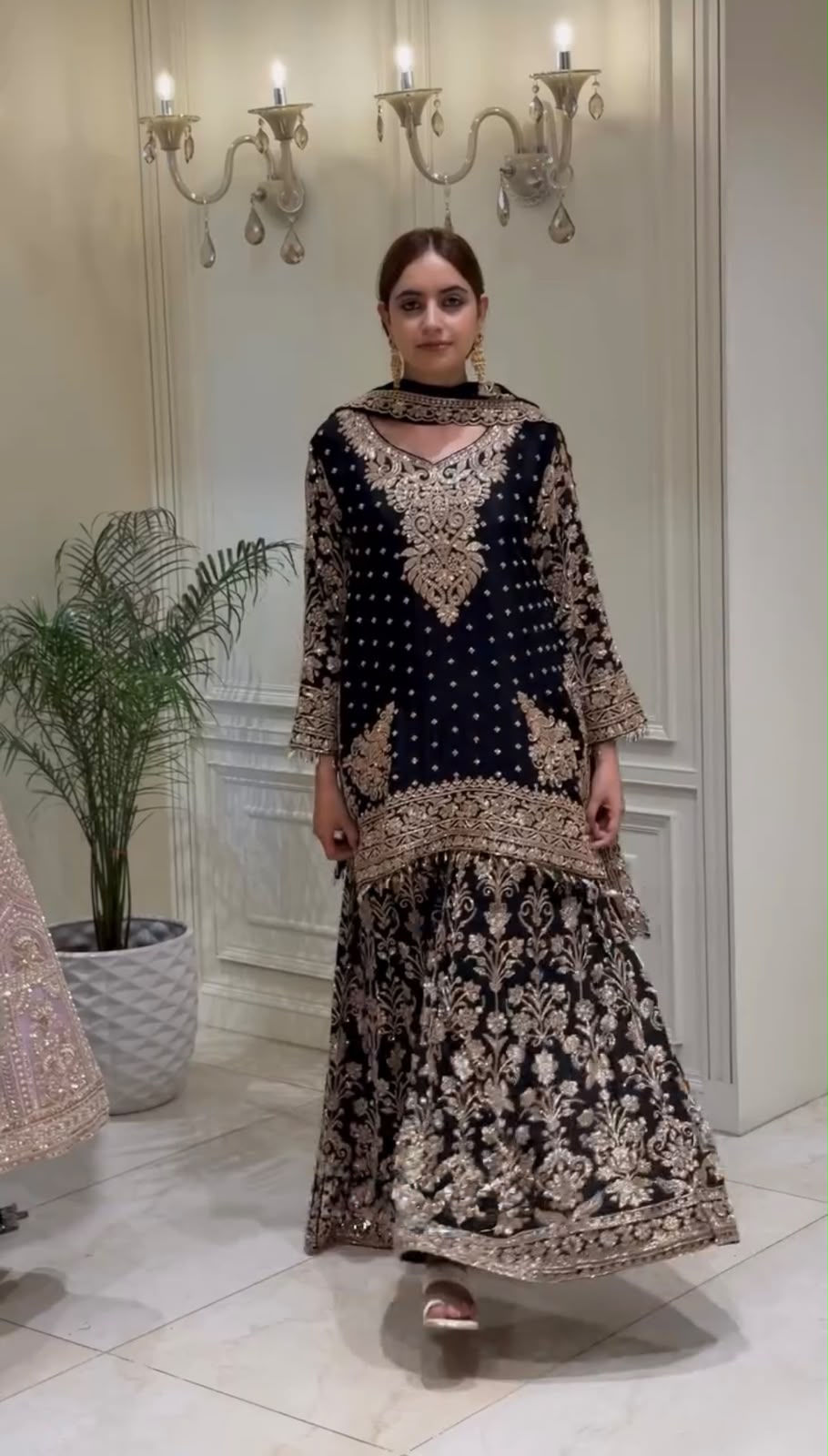 KF 1733 Black Faux Georgette Salwar Suit with Mirror Work & Embroidery Work. Get it for ₹2849. Delivery 4-6 Working Days. Shop now. | Jump Suits, Salwar suit, Casual Suits, Creative suits, Designer Suits, Palazzo Suits, Party Wear Suits, Patiala Suits, Straight Suits
