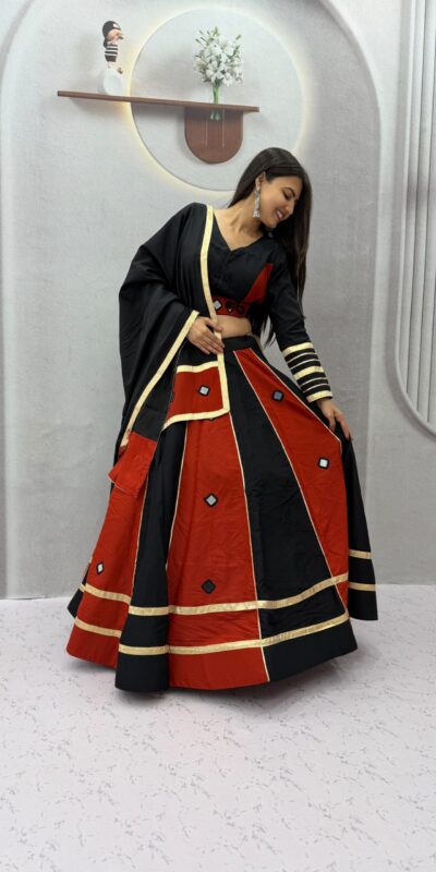 PC 599 Black Roman Silk Lehenga Choli Perfect for Wedding, Party, Eid, Reception, Durga Puja – Available at ₹2899 only. Delivery 4-6 Working Days. Shop now. | Lehenga, Bollywood Lehenga, Creative Lehenga, Designer Lehenga, Embroidered Lehenga, Party Wear Lehenga