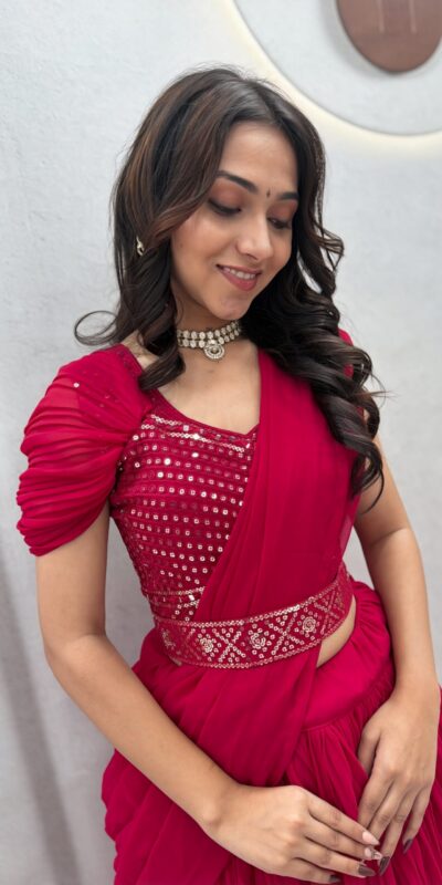 Ram 193 Pink | Faux Georgette Lehenga Choli with Embroidery Work & Lace Work. Special Price ₹2149. Delivery 4-6 Working Days. Shop now. | Lehenga, Bollywood Lehenga, Creative Lehenga, Designer Lehenga, Embroidered Lehenga, Party Wear Lehenga