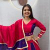 PC 599 Red Roman Silk Lehenga Choli Perfect for Wedding, Party, Eid, Reception, Durga Puja – . Available at ₹2899 only. Delivery 4-6 Working Days. Shop now. | Lehenga, Bollywood Lehenga, Creative Lehenga, Designer Lehenga, Embroidered Lehenga, Party Wear Lehenga