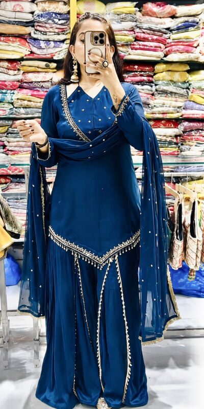 JF 054 Blue Color Roman Silk Salwar Suit with Embroidery Work. Available at ₹2399 only. Delivery 4-6 Working Days. Shop now. | Jump Suits, Salwar suit, Casual Suits, Creative suits, Designer Suits, Palazzo Suits, Party Wear Suits, Patiala Suits, Straight Suits