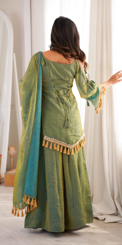 SRK 5357 Green Doremon Crush Salwar Suit Perfect for Wedding, Party, Traditional Day, Baisakhi, Karwa Chauth – . Exclusive Offer ₹2099. Delive | Jump Suits, Salwar suit, Casual Suits, Creative suits, Designer Suits, Palazzo Suits, Party Wear Suits, Patiala Suits, Straight Suits