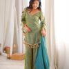 SRK 5357 Green Doremon Crush Salwar Suit Perfect for Wedding, Party, Traditional Day, Baisakhi, Karwa Chauth – . Exclusive Offer ₹2099. Delive | Jump Suits, Salwar suit, Casual Suits, Creative suits, Designer Suits, Palazzo Suits, Party Wear Suits, Patiala Suits, Straight Suits