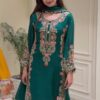 AD 240 Teal Faux Georgette Salwar Suit with Mirror Work & Embroidery Work. Get it for ₹2449. Delivery 4-6 Working Days. Shop now. | Jump Suits, Salwar suit, Casual Suits, Creative suits, Designer Suits, Palazzo Suits, Party Wear Suits, Patiala Suits, Straight Suits