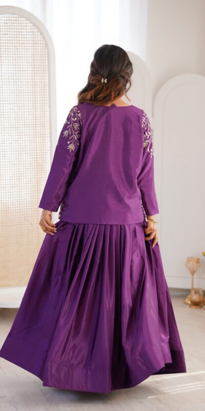 SP 67 Purple Shiny Chinon Silk Sequence Work Lehenga Choli Perfect for Wedding, Party, Ganesh Chaturthi, Baby Shower, Makar Affordable Price ₹2199. /- | Lehenga, Bollywood Lehenga, Creative Lehenga, Designer Lehenga, Embroidered Lehenga, Party Wear Lehenga