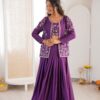 SP 67 Purple Shiny Chinon Silk Sequence Work Lehenga Choli Perfect for Wedding, Party, Ganesh Chaturthi, Baby Shower, Makar Affordable Price ₹2199. /- | Lehenga, Bollywood Lehenga, Creative Lehenga, Designer Lehenga, Embroidered Lehenga, Party Wear Lehenga