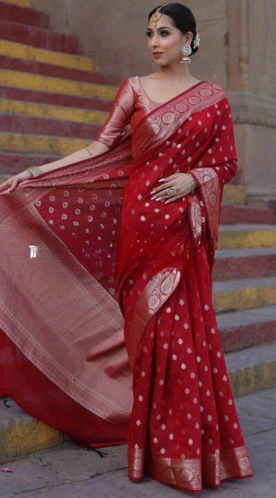 KP 7000 Red Soft Lichi Silk Cloth Saree Perfect for Wedding, Party, Family Gatherings, Sangeet, Ethnic Day – . Festive Deal ₹1549. Delivery 4-6 Working | Sarees, Bollywood Sarees, Creative Sarees, Designer Sarees, Embroidered Sarees, Ethnic Saree, Modern Digital sarees, Party Wear Sarees