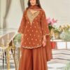 ST 243 Rust Color Natural Crep Salwar Suit with Embroidery Work. Wedding, Party, Festive, Best Price ₹2199. Delivery 4-6 Working Days. Shop now. | Jump Suits, Salwar suit, Casual Suits, Creative suits, Designer Suits, Palazzo Suits, Party Wear Suits, Patiala Suits, Straight Suits