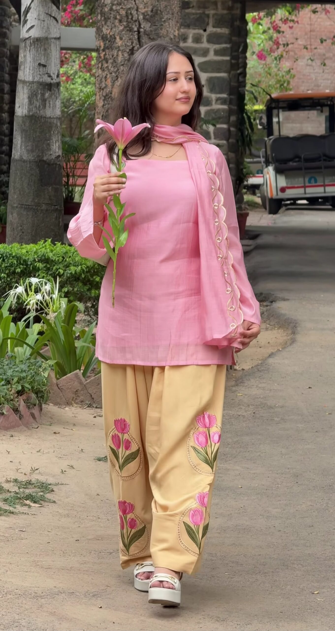 NF 1296 Pink Color Mal Cotton Embroidery Work Salwar Suit . Wedding, Party, Festive, Events, Get it for ₹2249. Delivery 4-6 Working Days. Shop now. | Jump Suits, Salwar suit, Casual Suits, Creative suits, Designer Suits, Palazzo Suits, Party Wear Suits, Patiala Suits, Straight Suits