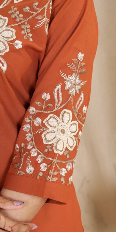 DIVA 169 Orange Colour Rayon Cotton Kurti with Embroidery Work. Introductory Price ₹1999. Delivery 4-6 Working Days. Shop now. | Kurti, Bollywood Kurti, Creative Kurtis, Designer Kurti, Party Wear Kurti, Selfie Kurti
