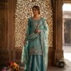 WW 1280 Blue Fendy Silk Salwar Suitwith Embroidery Work & Lace Work. Now at just ₹2449. Delivery 4-6 Working Days. Shop now. | Jump Suits, Salwar suit, Casual Suits, Creative suits, Designer Suits, Palazzo Suits, Party Wear Suits, Patiala Suits, Straight Suits