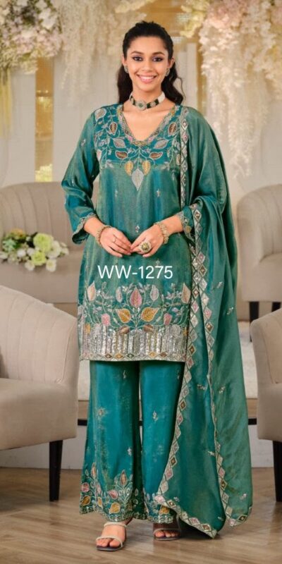 WW 1275 Firozi in Nc Moss Silk Sequins Work & Embroidery Work Salwar Suit . Festive Deal ₹2449. Delivery 4-6 Working Days. Shop now. | Jump Suits, Salwar suit, Casual Suits, Creative suits, Designer Suits, Palazzo Suits, Party Wear Suits, Patiala Suits, Straight Suits
