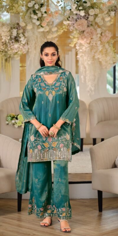 WW 1275 Firozi in Nc Moss Silk Sequins Work & Embroidery Work Salwar Suit . Festive Deal ₹2449. Delivery 4-6 Working Days. Shop now. | Jump Suits, Salwar suit, Casual Suits, Creative suits, Designer Suits, Palazzo Suits, Party Wear Suits, Patiala Suits, Straight Suits