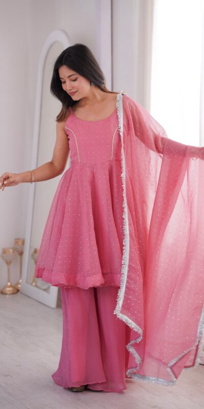 JF 046 Pink Crunchy Silk Salwar Suit Perfect for Wedding, Party, Sangeet, Anniversary, Housewarming Introductory Price ₹2999. Delivery 4-6 | Jump Suits, Salwar suit, Casual Suits, Creative suits, Designer Suits, Palazzo Suits, Party Wear Suits, Patiala Suits, Straight Suits