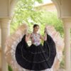 KA 5071 Black Rayon Embroidery Work & Cowrie Work Lehenga Choli . Grab it for ₹2849. Delivery 4-6 Working Days. Shop now. | Lehenga, Bollywood Lehenga, Creative Lehenga, Designer Lehenga, Embroidered Lehenga, Party Wear Lehenga