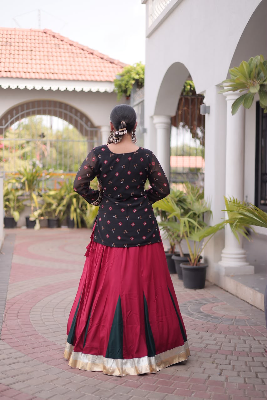 KA 5076 Black Rayon Embroidery Work & Cowrie Work Lehenga Choli . Grab it for ₹2749. Delivery 4-6 Working Days. Shop now. | Lehenga, Bollywood Lehenga, Creative Lehenga, Designer Lehenga, Embroidered Lehenga, Party Wear Lehenga