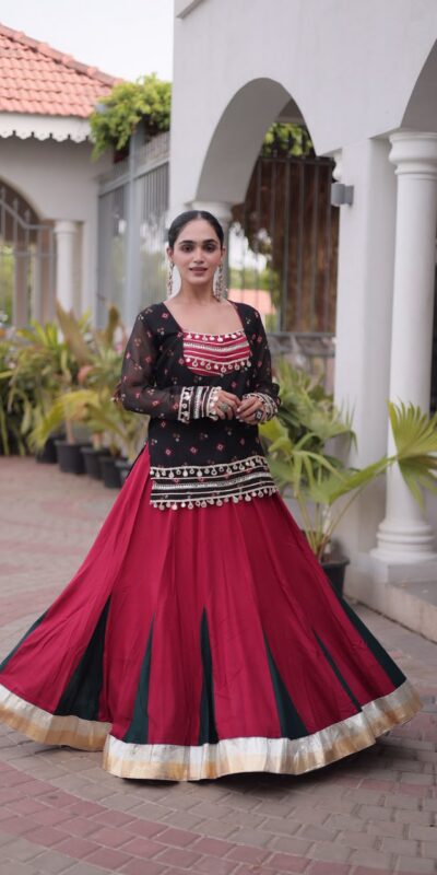 KA 5076 Black Rayon Embroidery Work & Cowrie Work Lehenga Choli . Grab it for ₹2749. Delivery 4-6 Working Days. Shop now. | Lehenga, Bollywood Lehenga, Creative Lehenga, Designer Lehenga, Embroidered Lehenga, Party Wear Lehenga