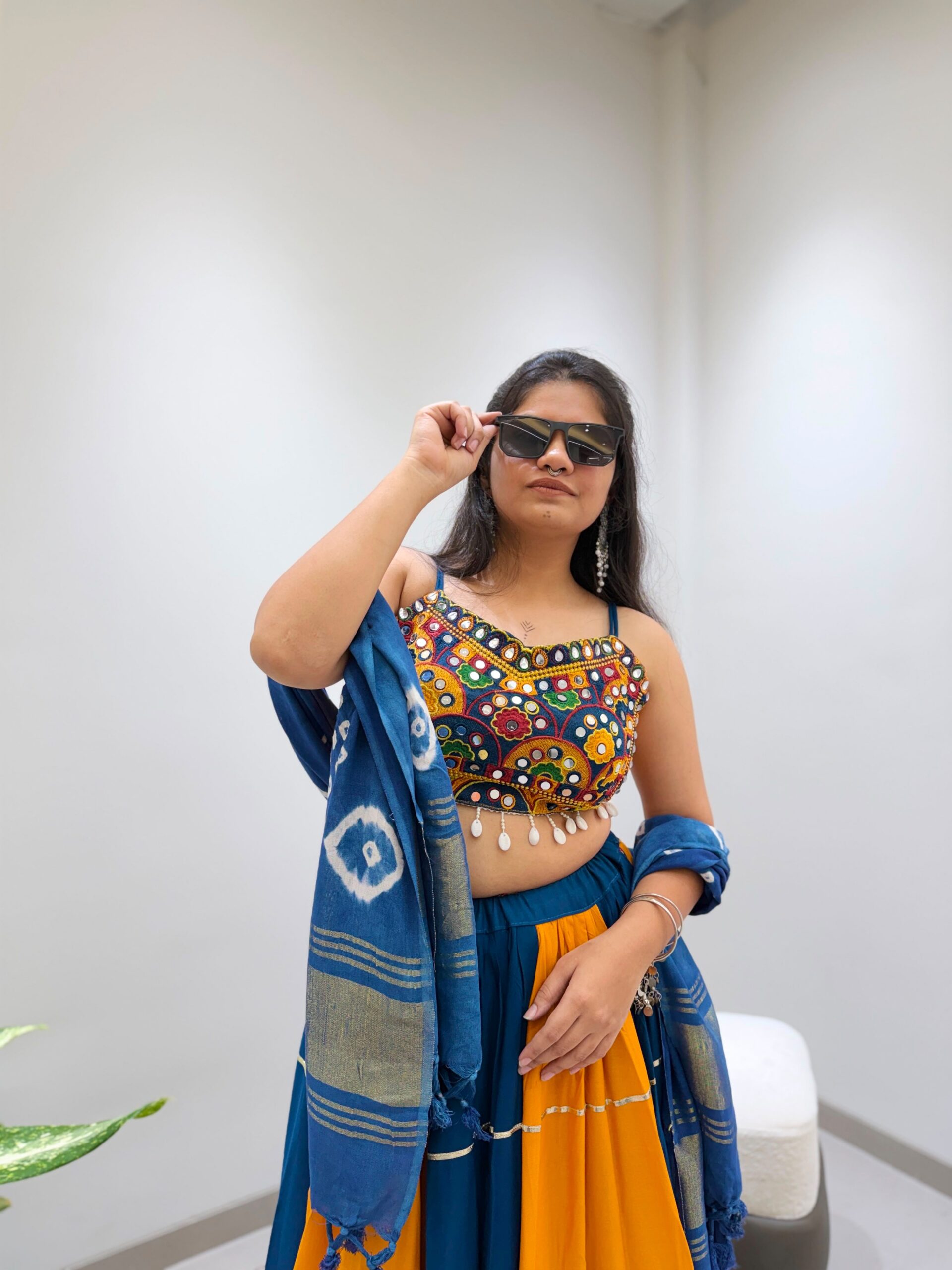LG 657 Blue Color Rayon Embroidery Work & Cowrie Work Lehenga Choli . Grab it for ₹2449. Delivery 4-6 Working Days. Shop now. | Lehenga, Bollywood Lehenga, Creative Lehenga, Designer Lehenga, Embroidered Lehenga, Party Wear Lehenga
