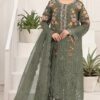 Aglow Mehandi Crunchy Embroidery Work Salwar Suit
