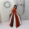 Fancy Red Pure Cotton Hand Work Lehenga Choli