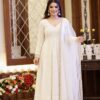 Fancy White Cotton Chiefly Work Salwar Suit
