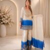 Grand Blue Star Georgette Mirror Work Salwar Suit