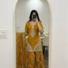 Magical Yellow Faux Georgette Embroidery Work Salwar Suit