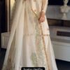 Pretty White Faux Georgette Embroidery Work Salwar Suit