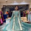 Shiny Sea Green Salsa Fancy Lace Work Lehenga Choli