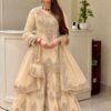 Super Blue Natural Silk Sequins Work Salwar Suit